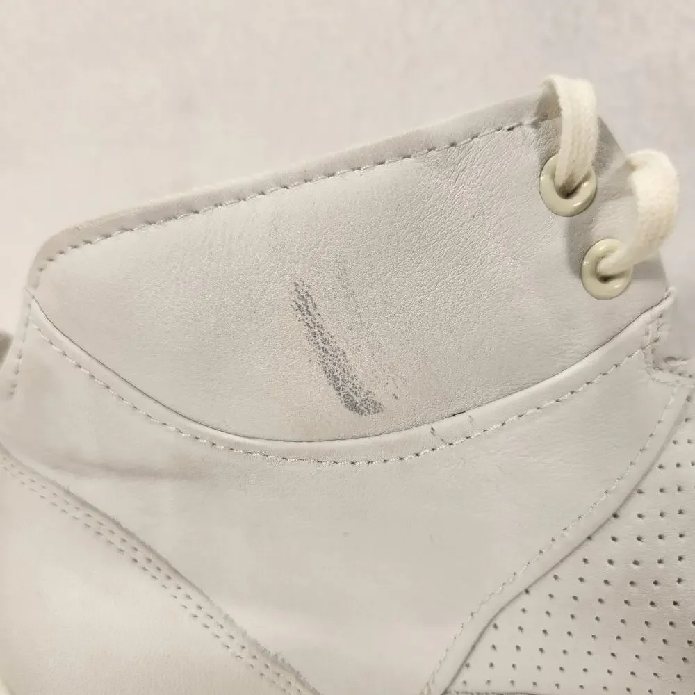 Ecco Leather Soft 7 Runner High-Top Trainers Sneakers White Women's Size 11 NWOT